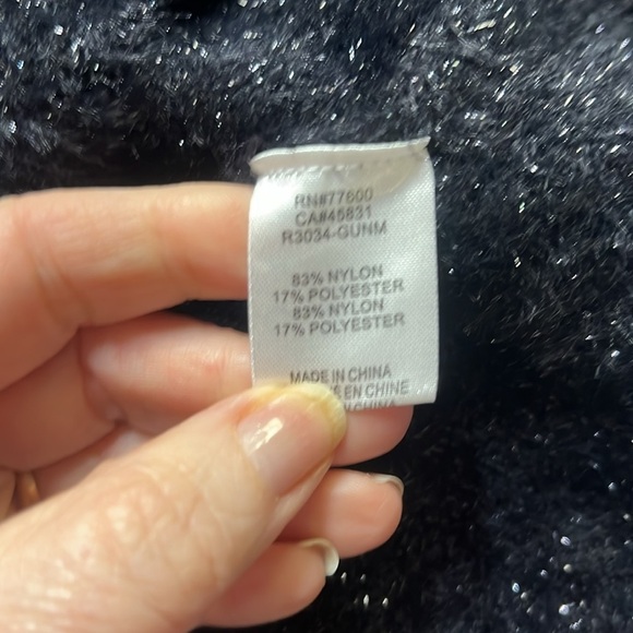 Free People Sandrine Rose Gunmetal Sweater Black - Picture 6 of 7